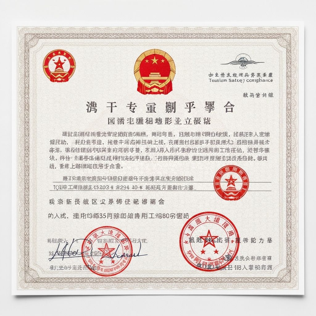 Safety Compliance Certificate